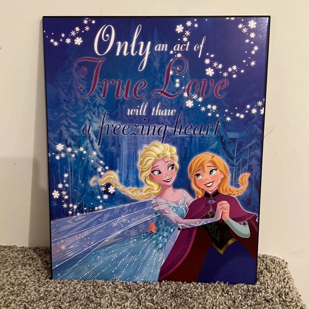 Frozen Elsa and Anna Wall Art